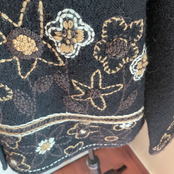 Paraphrase wool embroidered sweater jacket - Picture 3 of 8
